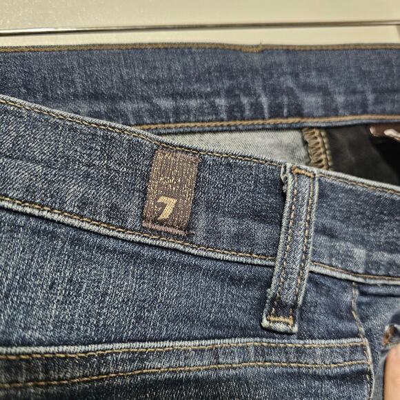 7 For All Mankind Austyn Jeans Women's Denim Size 32 Straight Leg - Picture 12 of 12
